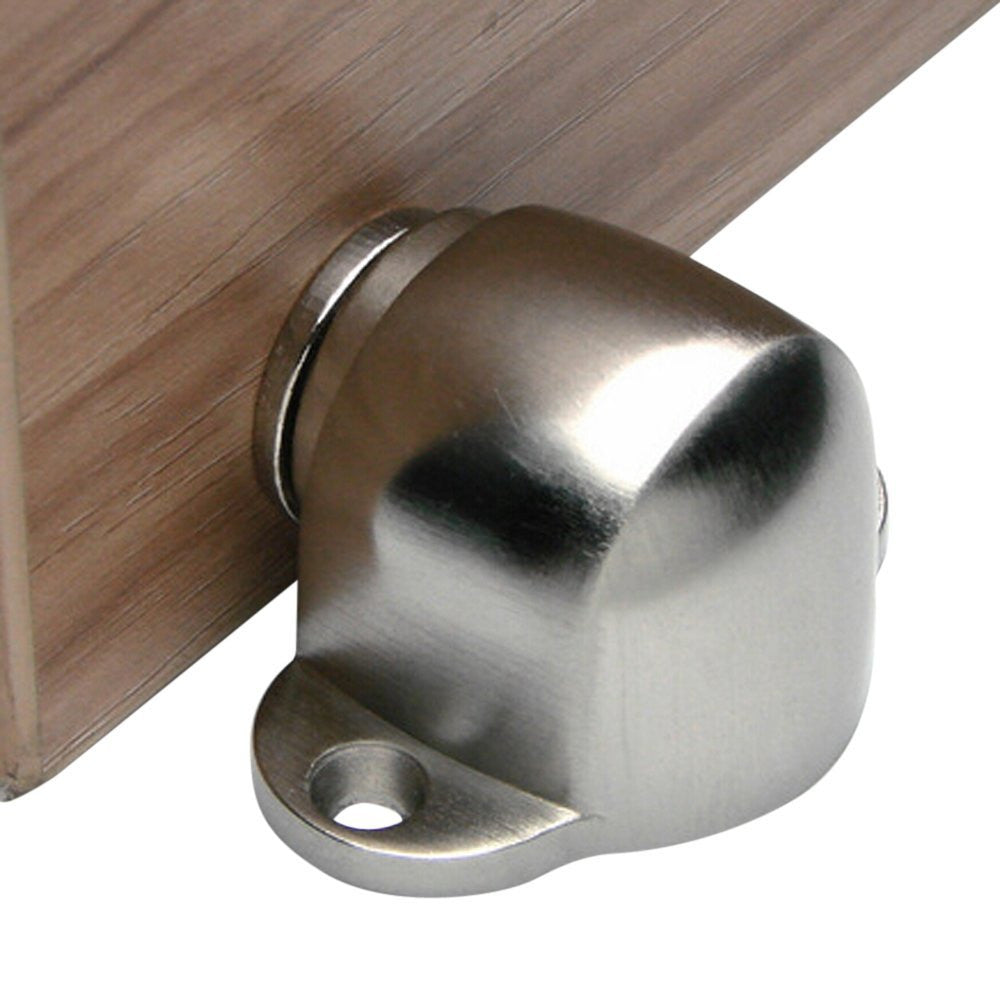 Premium Round Stainless Steel Magnetic Doorstop with Catch