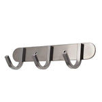 QT Premium Modern Wall Mounted Coat Rack with 3 Square Hooks