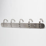 QT Premium Modern Wall Mounted Coat Rack with 5 Square Hooks