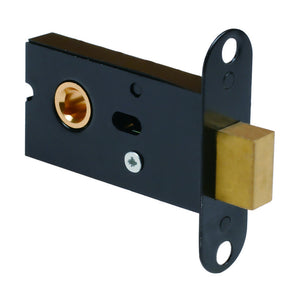 QT Round Recessed Door Handle/Deadbolt (No Key)(Standard US Door 1.3-1.7 inch / 35-45mm), NOT FOR POCKET DOORS, Thick latch with Round edge